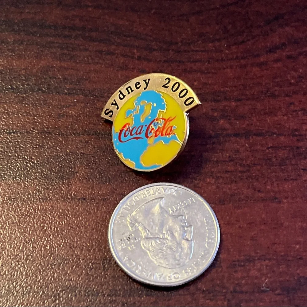 Vintage Coca-Cola Coke 2000 Sydney‎ Australia Summer Olympics Lapel Hat Pin